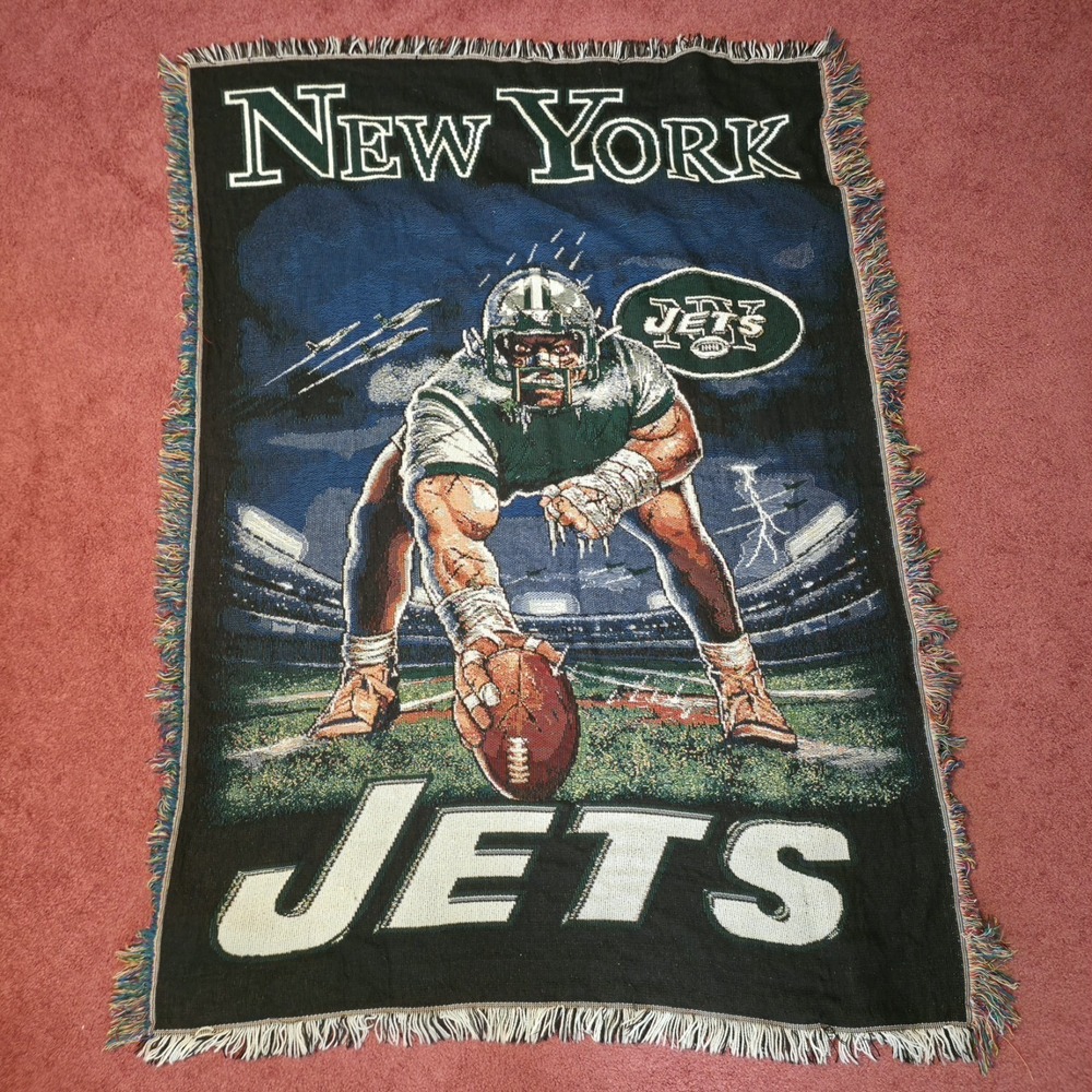 New York Jets 54" X 42" Woven Throw Blanket - Northwest Company Vintage